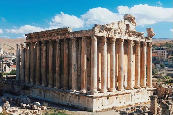 Baalbek Roman temple ruins, UNESCO World Heritage site