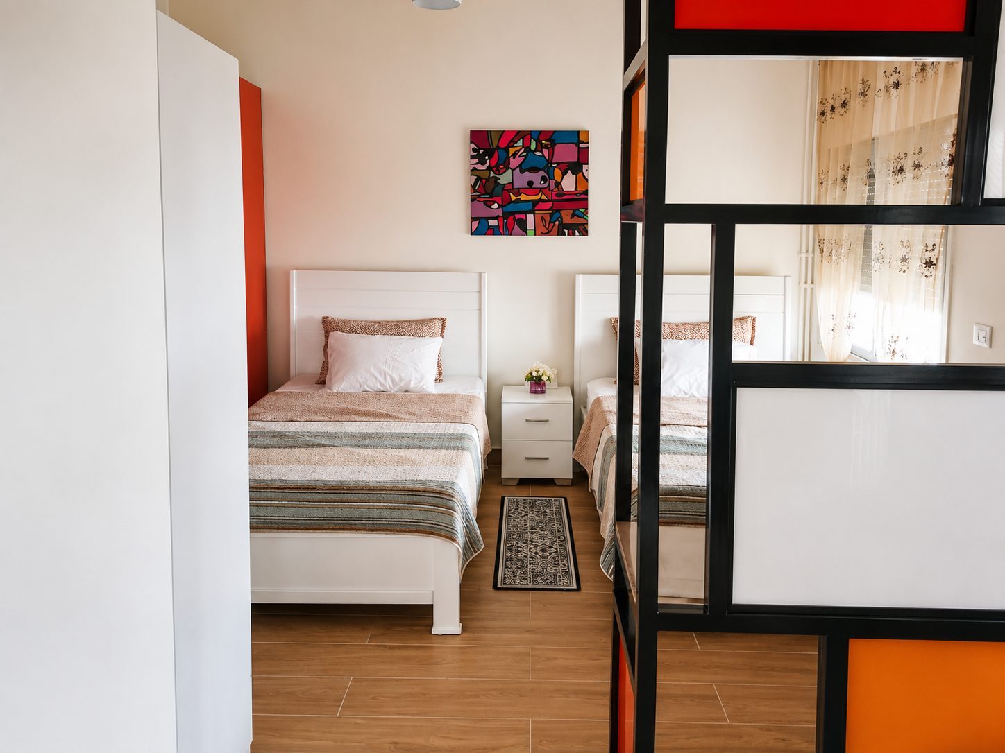 Berdawny Apartments bedroom with twin beds