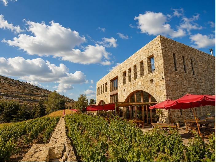 Massaya winery building and vineyard near Zahlé